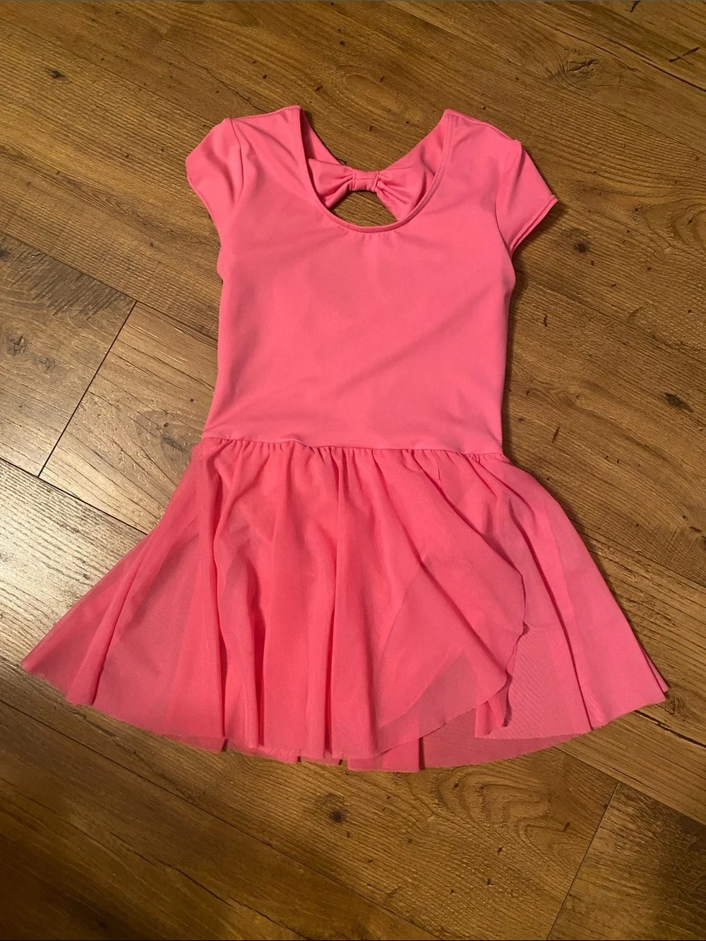 Weissman Pink Ballet Dress with Bow Back